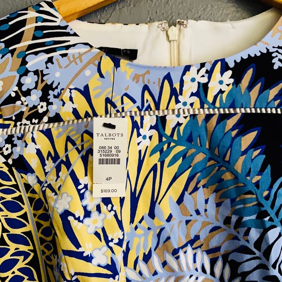 NWT -TALBOTS BEAUTIFUL FLORAL DRESS - Picture 2 of 3